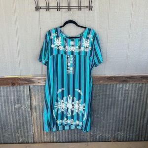 Layerz brand 2X striped dress from boutique.